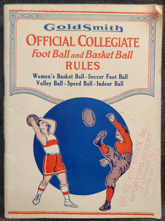 Goldsmith - Official Collegiate Football and Basketball Rules - 1929-1930