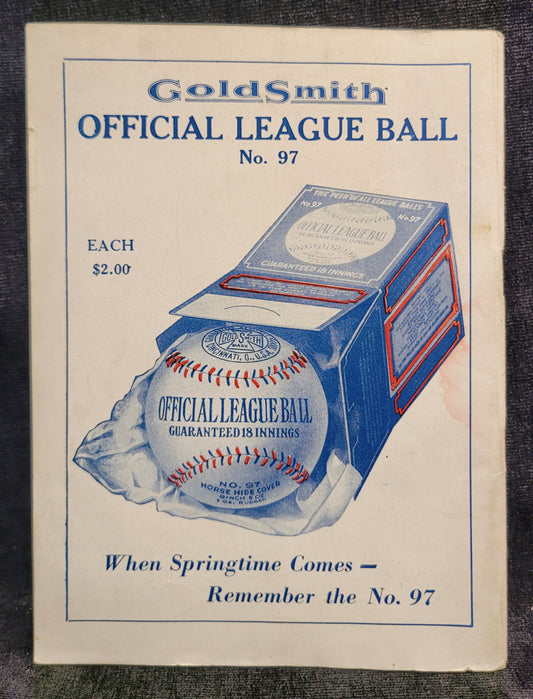 Goldsmith - Official Collegiate Football and Basketball Rules - 1929-1930