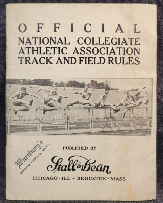 Official National Collegiate Athletic Association Track and Field Rules - Late 1920s Rule Book