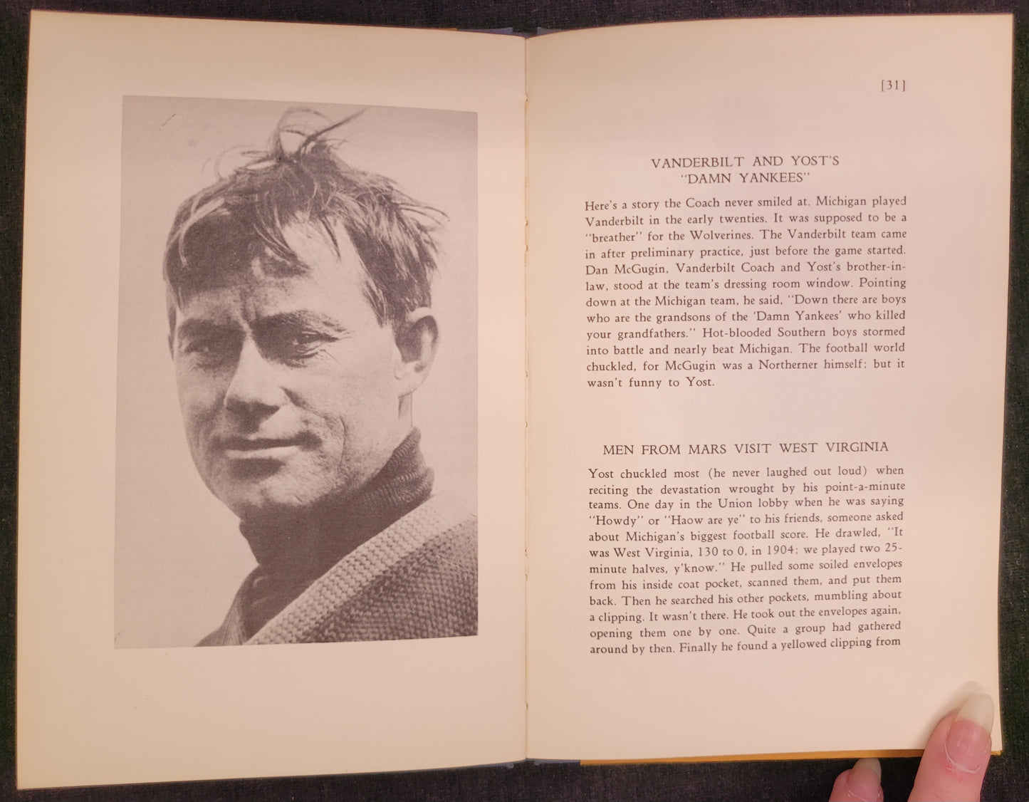 "Hurry Up" Yost  In Story and Song by J. Fred Lawton - Michigan University Football Book 1947