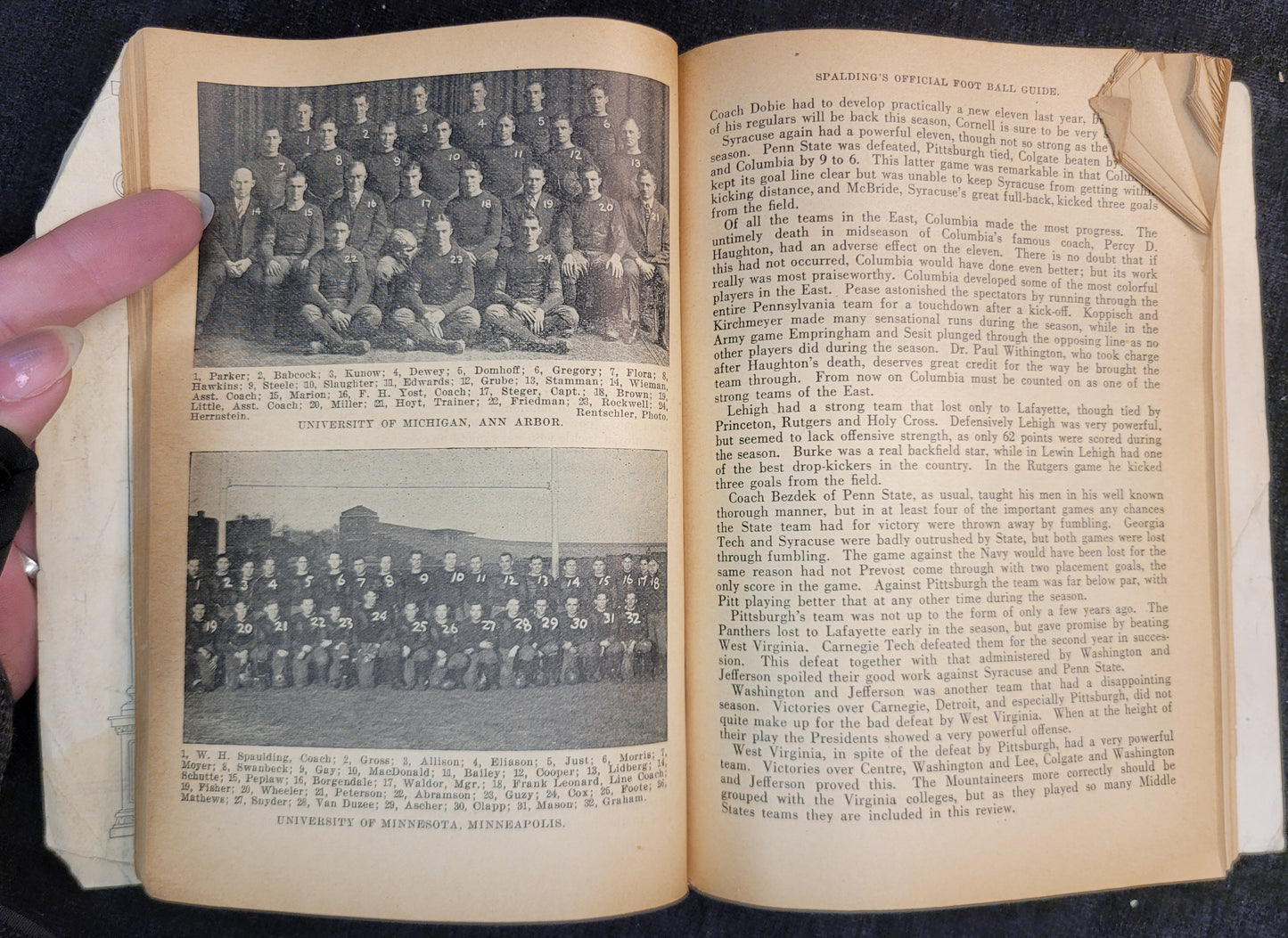 Spalding's Official Intercollegiate Football Guide - 1925