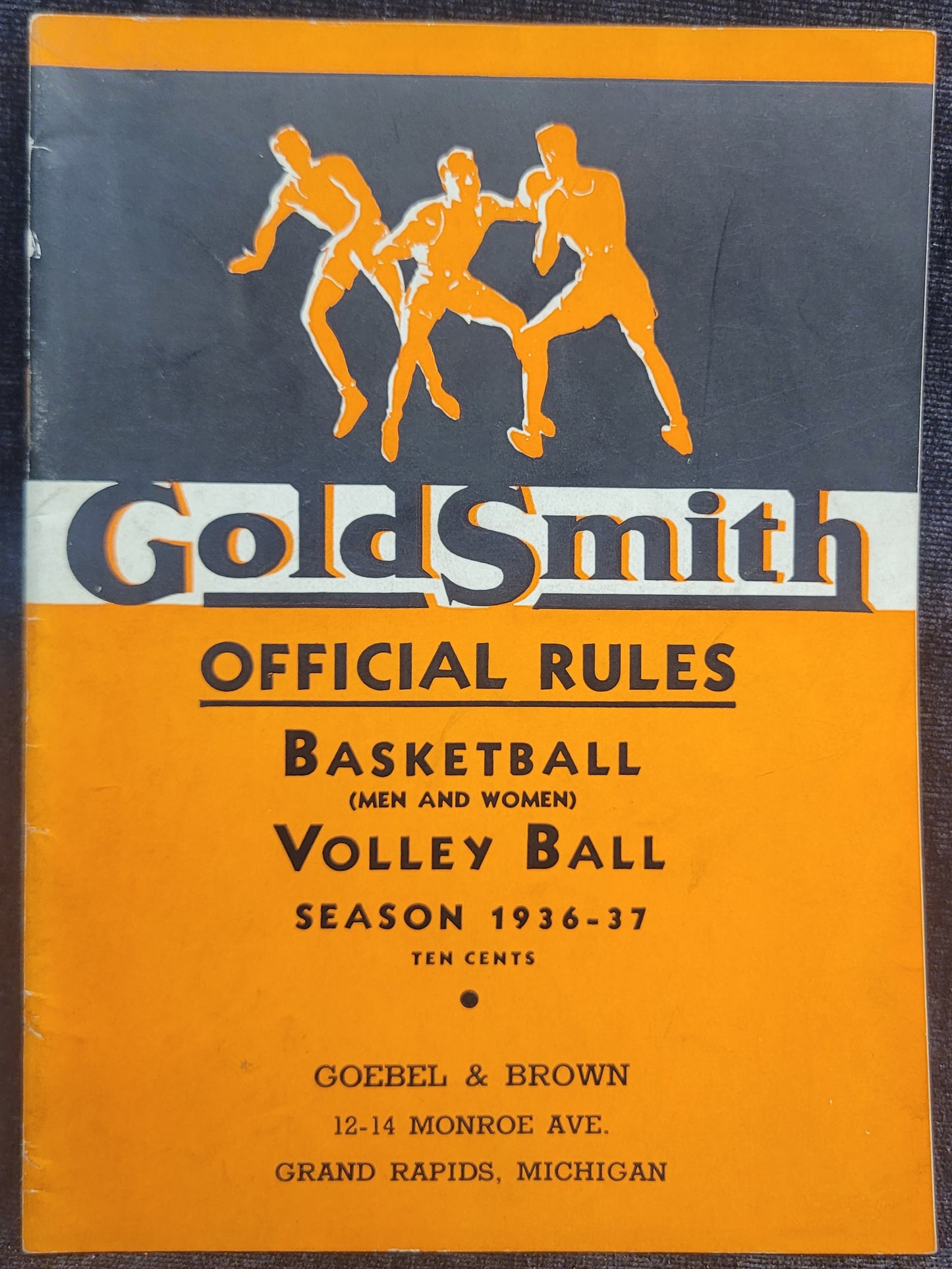 Goldsmith Official Rules for Basketball and Volleyball - Season 1936-37