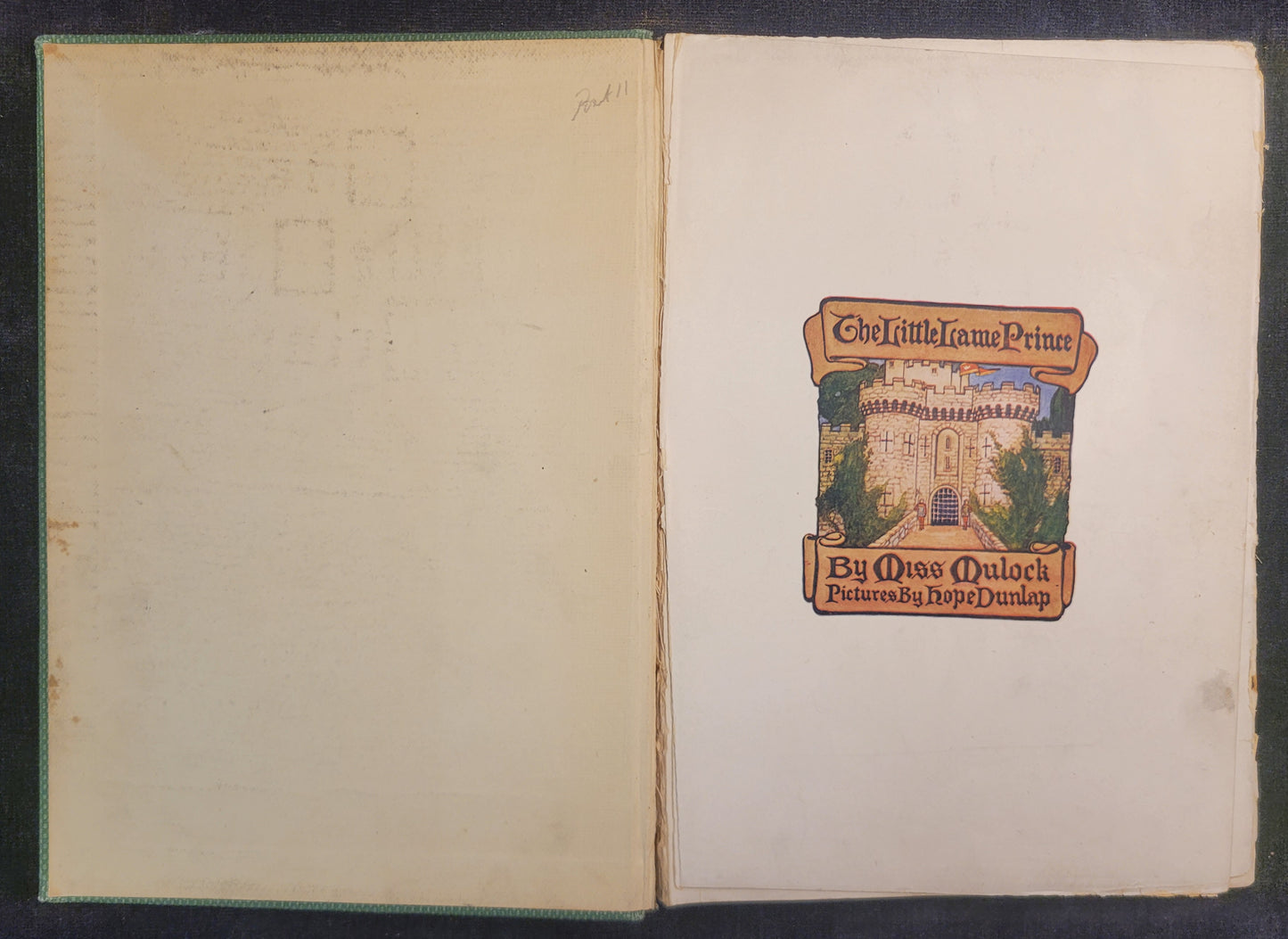 The Little Lame Prince and His Travelling Cloak by Miss Mulock - Illustrations by Hope Dunlap - 1909