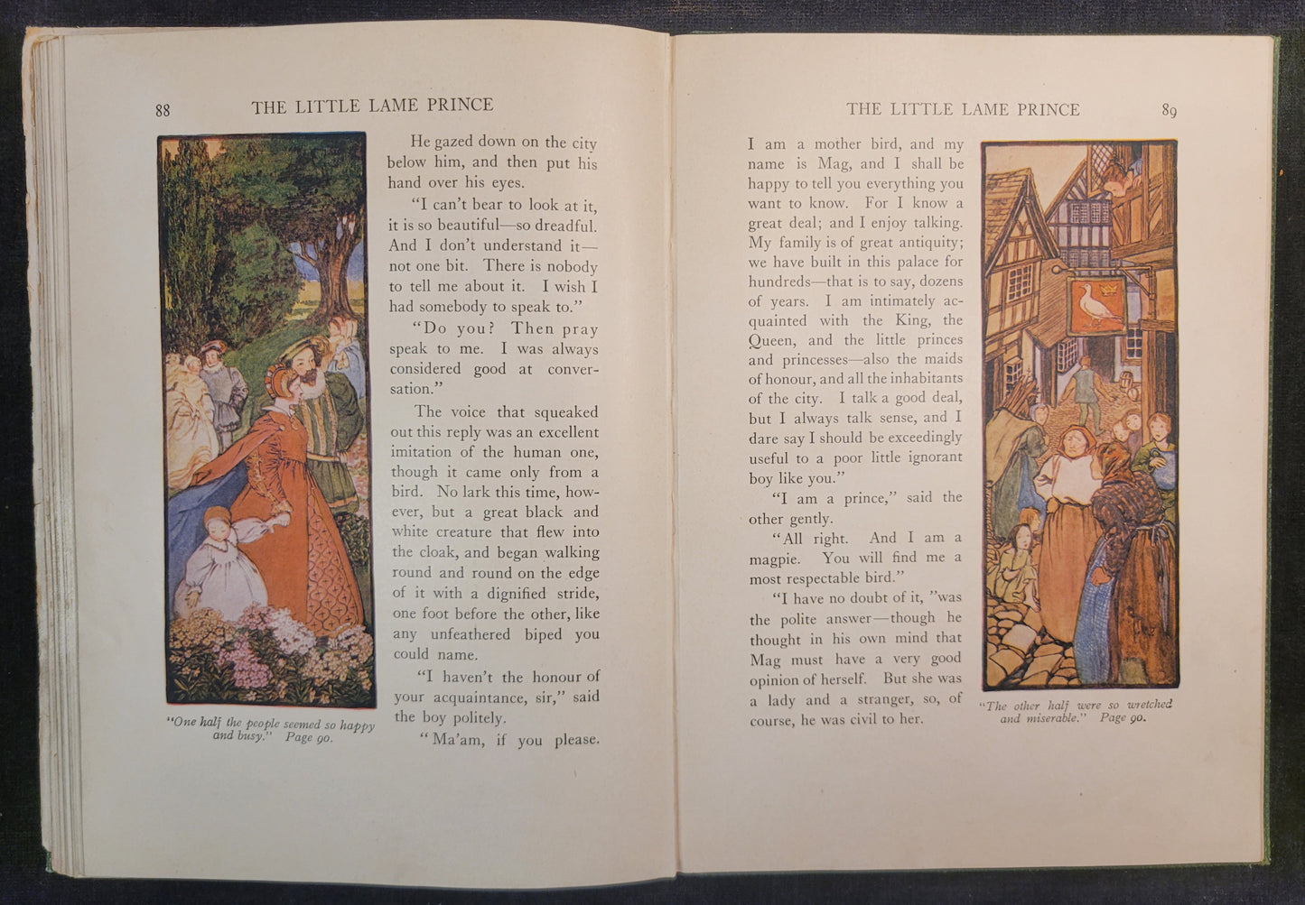 The Little Lame Prince and His Travelling Cloak by Miss Mulock - Illustrations by Hope Dunlap - 1909