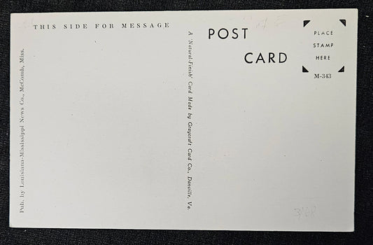 St. Alphonsus Catholic Church - McComb, Mississippi - Vintage Black and White Postcard