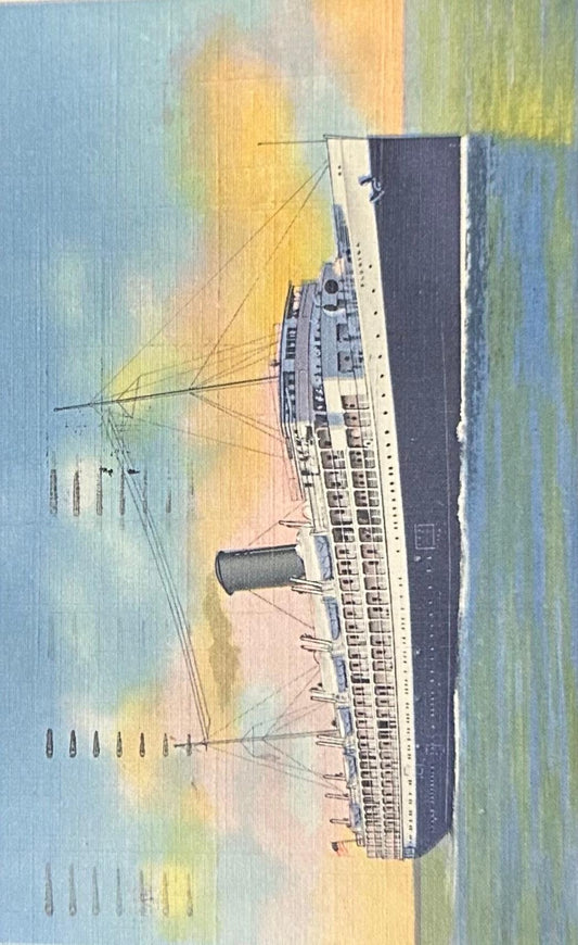 P. & O. Turbine Passenger Steamship "Florida" (Bound to Havana, Cuba) - Vintage Postcard
