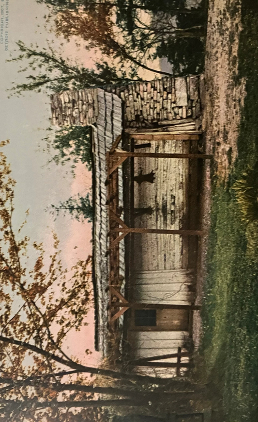 Boone's Cabin - High Bridge, Kentucky - Vintage Postcard