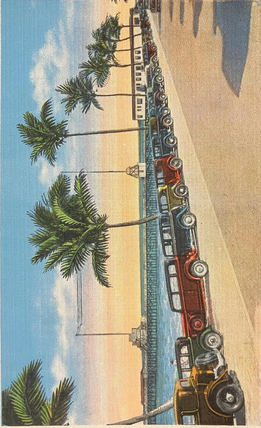 Palm Beach Pier, Palm Beach, Florida - Vintage Beach Postcard