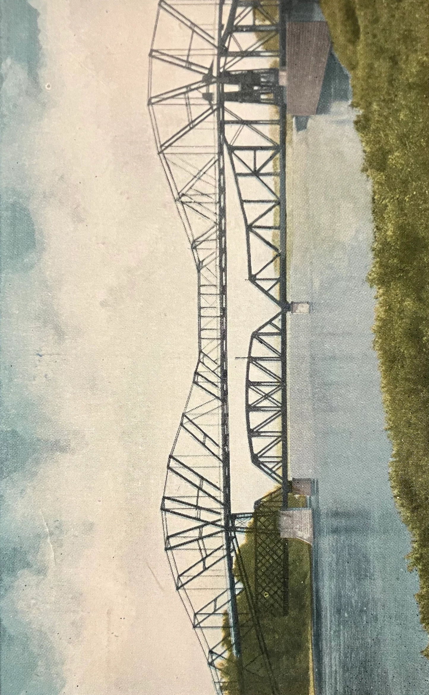 Boulevard Crossing of Mississippi River - Clinton High Bridge - Clinton, Iowa - Vintage Postcard