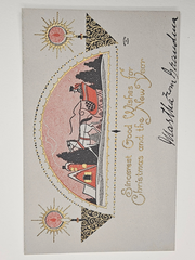 Horse and Buggy Christmas Card 