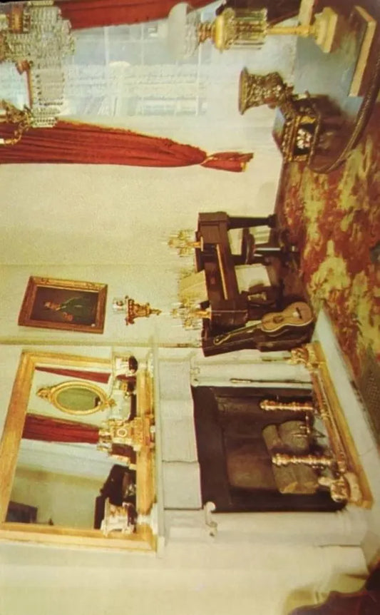 Parlor of the Hermitage, Home of Andrew Jackson, Hermitage, Nashville - Vintage Postcard