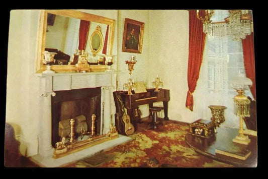 Parlor of the Hermitage, Home of Andrew Jackson, Hermitage, Nashville - Vintage Postcard
