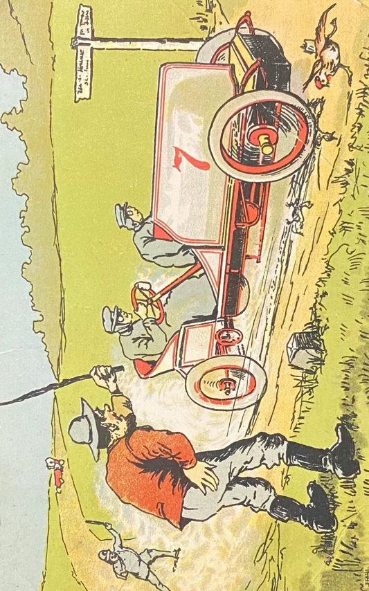 Drag Race Postcard - Funny Vintage Postcard