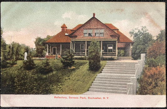 Refectory, Seneca Park, Rochester, New York - Printed in Germany - Vintage Postcard