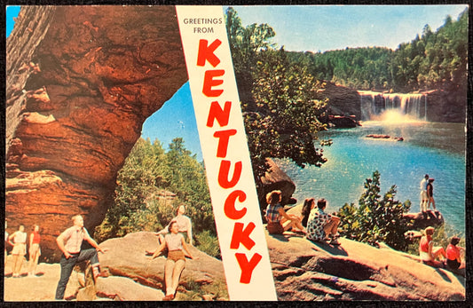 Greetings From Kentucky - Vintage Postcard
