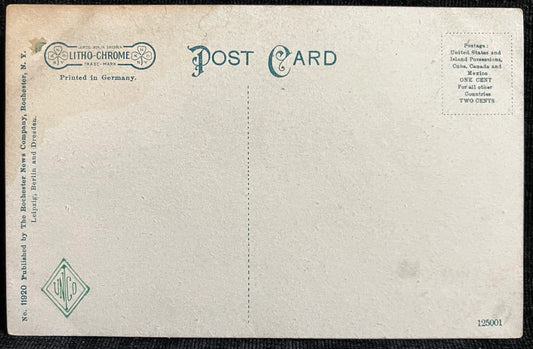 Refectory, Seneca Park, Rochester, New York - Printed in Germany - Vintage Postcard