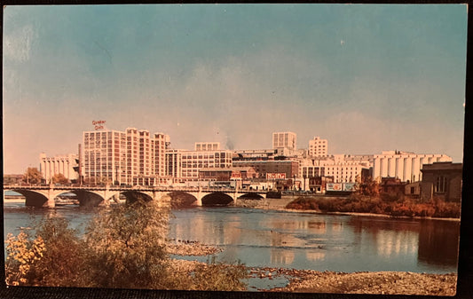 Quaker Oats Plant - Cedar Rapids, Iowa - Ektachrome by Helen O'Brien - Vintage Bridge Postcard
