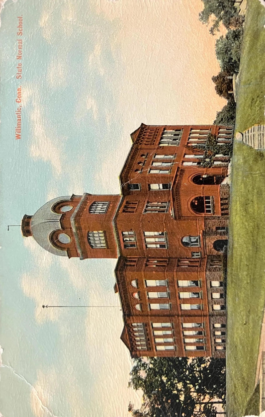 Willimantic, Conecticut - State Normal School - Vintage School Postcard
