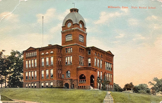 Willimantic, Conecticut - State Normal School - Vintage School Postcard