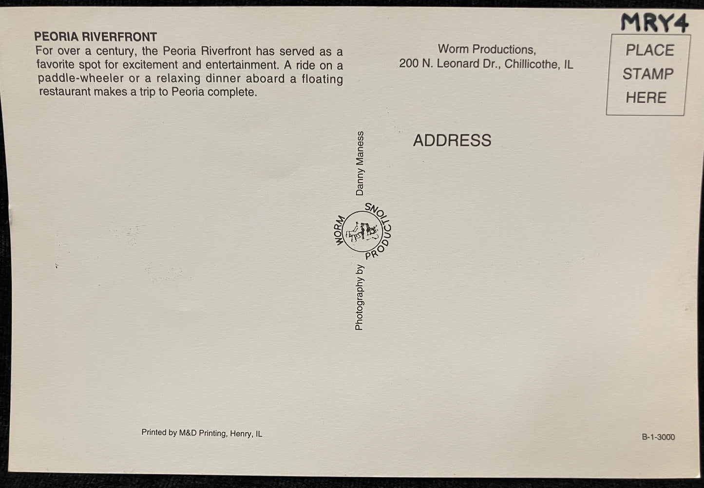 Peoria, Illinois - Photo: Danny Maness - Vintage Bridge Postcard