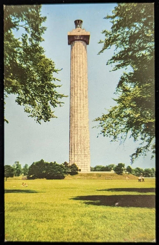 Perry's Victory and International Peace Memorial at Put-In-Bay, Ohio - Vintage Postcard