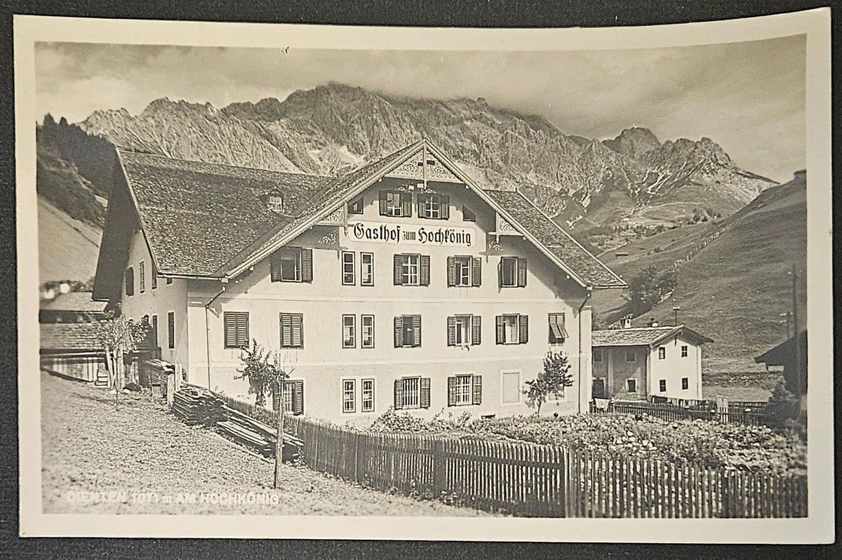 RPPC Dienten Am Hochkonig Austria Hotel In Mountains Post WW2- Vintage Austria  Postcard