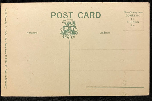 Beautiful California - A Typical Hotel. - Vintage 1920 Postcard