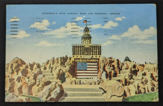Peterson's Rock Garden, Bend and Redmend, Oregon - Vintage Postcard