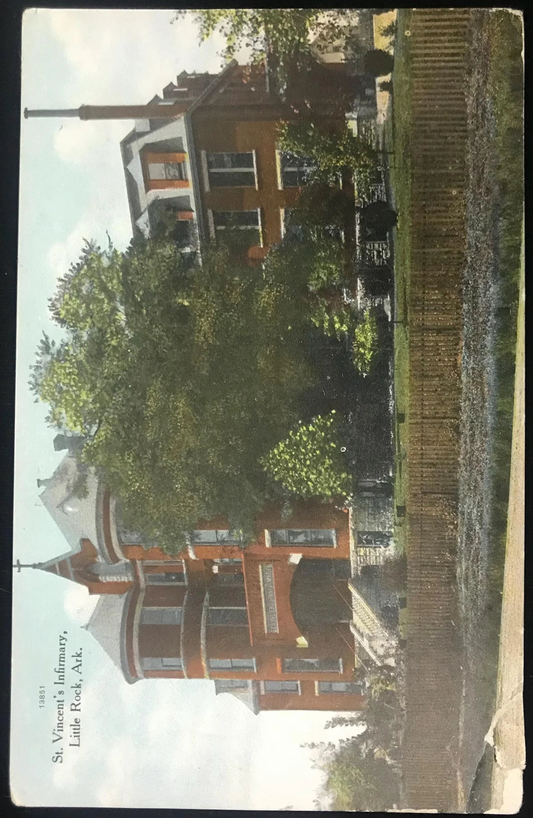 St. Vincent's Infirmary - Little Rock, Arkansas - 1900s Postcard