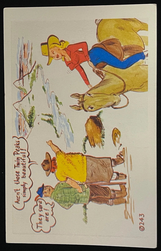 Kromekolor Comic Card - Twin Peaks - Vintage