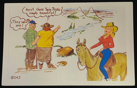 Kromekolor Comic Card - Twin Peaks - Vintage