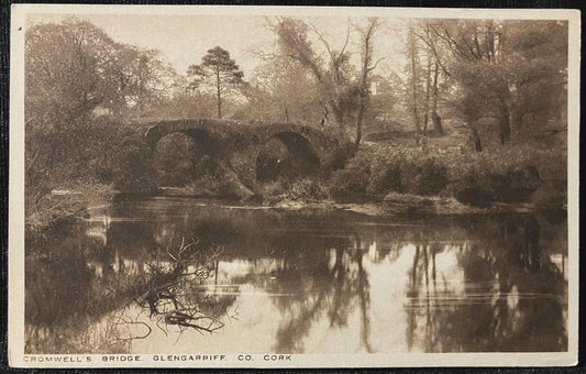 Cromwell's Bridge, Glengarriff Co. - Cork, Ireland - Vintage Bridge Postcard
