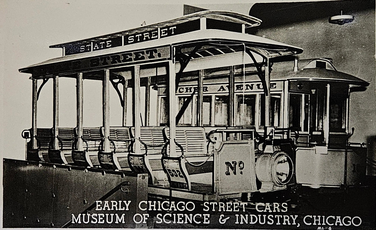 Chicago Street Car Museum of Science And Industry - Vintage Photo Postcar