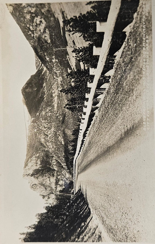 RPPC Scene From Billings, Montana - Red Lodge Highway To Cook City Entrance - Yellowstone Park -