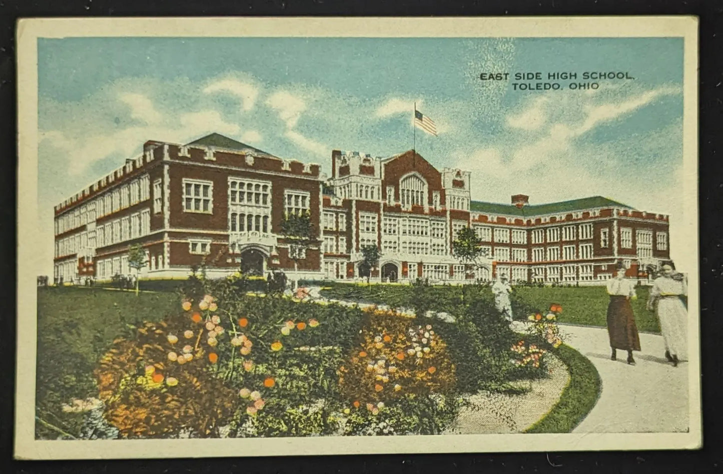 East Side High School, Toledo, Ohio - Vintage Ohio Postcard - Vintage School Postcard