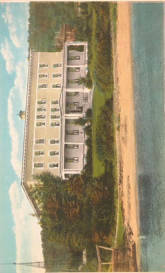 Beach Inn, Munising, Michigan - Vintage Michigan Post Card - Vintage Michigan Upper Penninsula Postcard