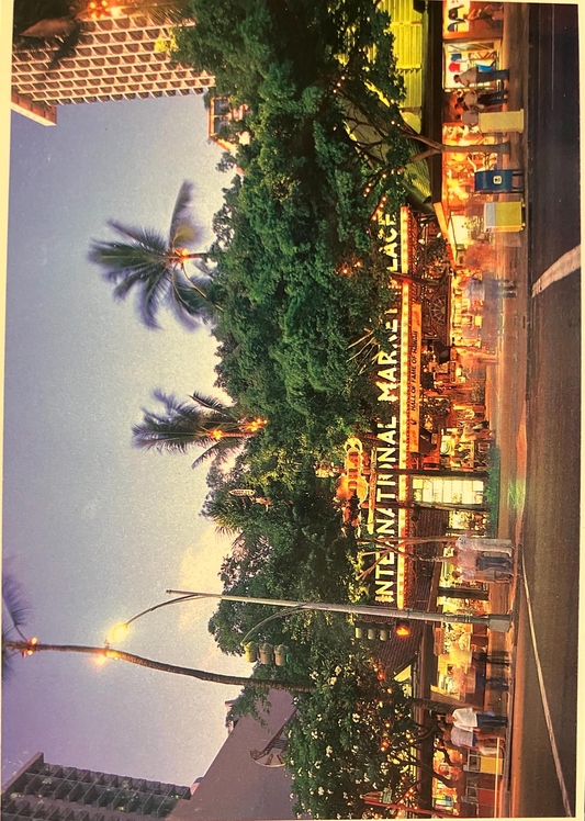 International Market Place in Honolulu, Hawaii - Photo by T. Sylvain - Hawaiian  Market Postcard