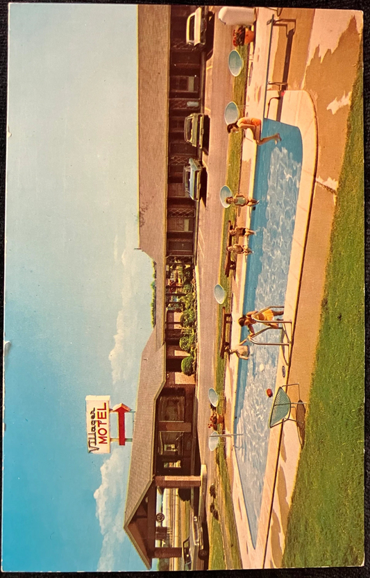 Villager Motel - Perry, Georgia - Vintage Motel Postcard