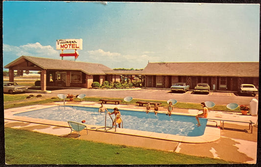 Villager Motel - Perry, Georgia - Vintage Motel Postcard
