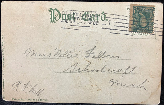 Rose Bldg. Cor. Erie and Prospect Sts. Cleveland, Ohio - Made in Germany - Vintage  1900 Postcard - 