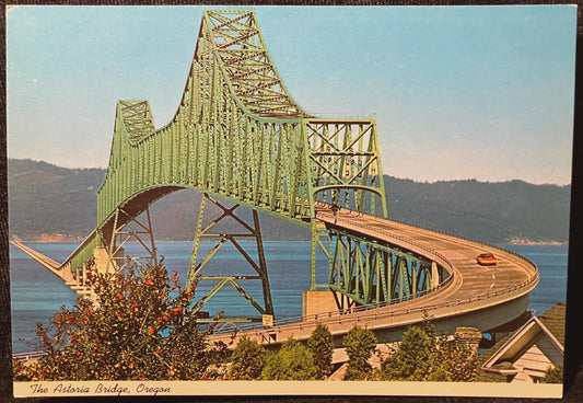 Astoria Bridge, Oregon - Vintage Postcard