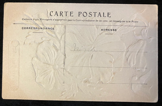 Hearty Greetings - Antique Embossed Postcard