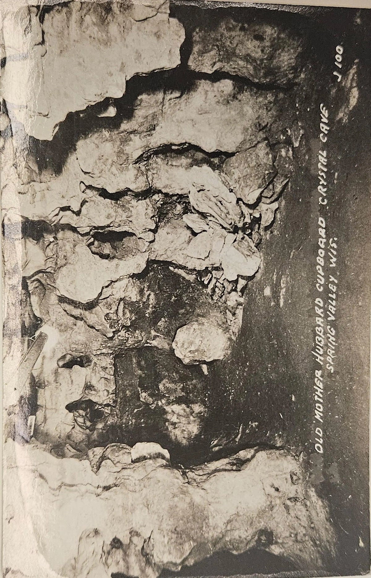 RPPC Crystal Cave Wisconsin Postcard Old Mother Hubbard Cupboard - Vintage Postcard
