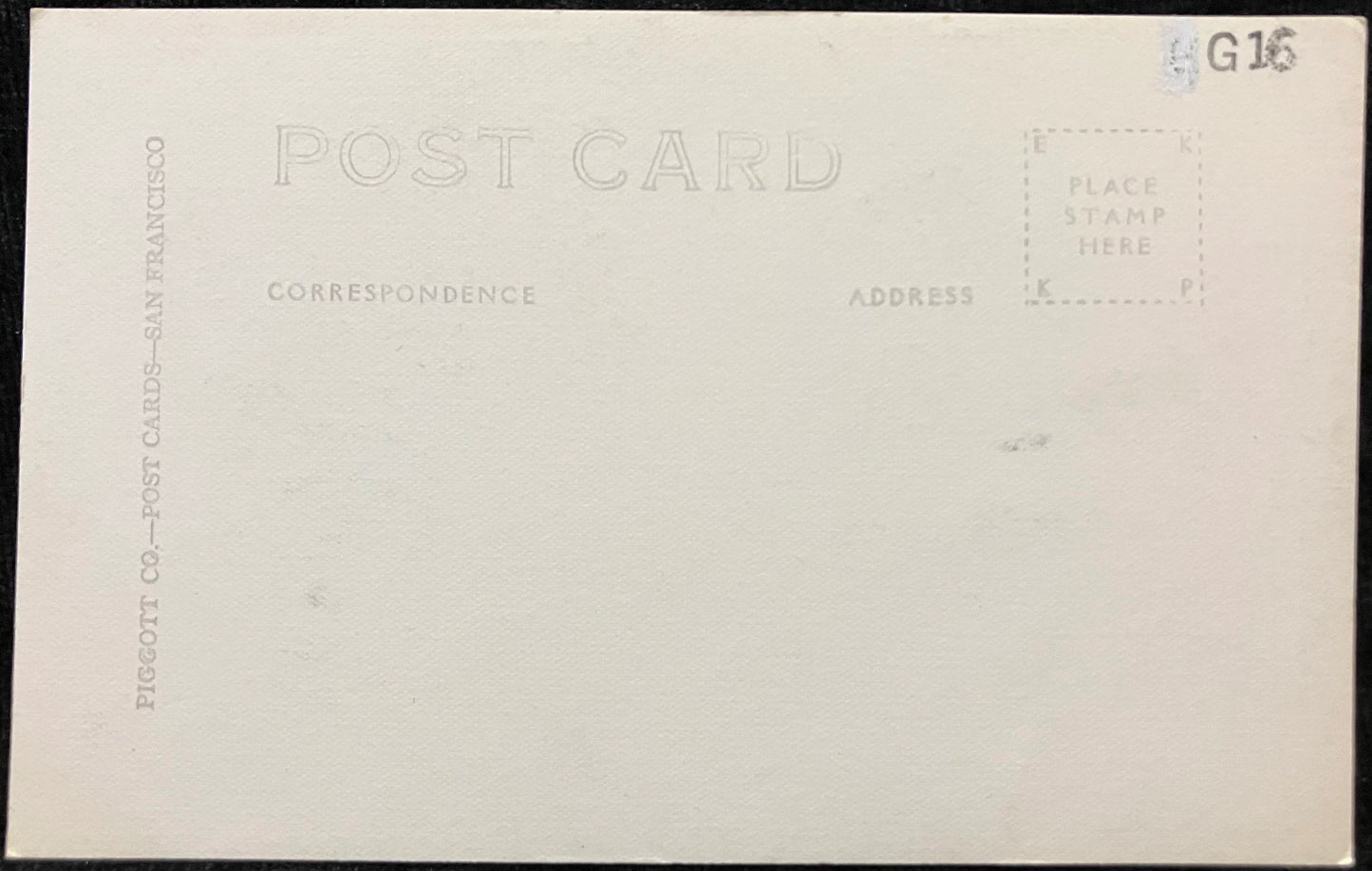 RPPC - Golden Gate Bridge - Piggott Photo 1940s - Vintage Real Photo Post Card Postcard - San Francisco Golden Gate Bridge Photo