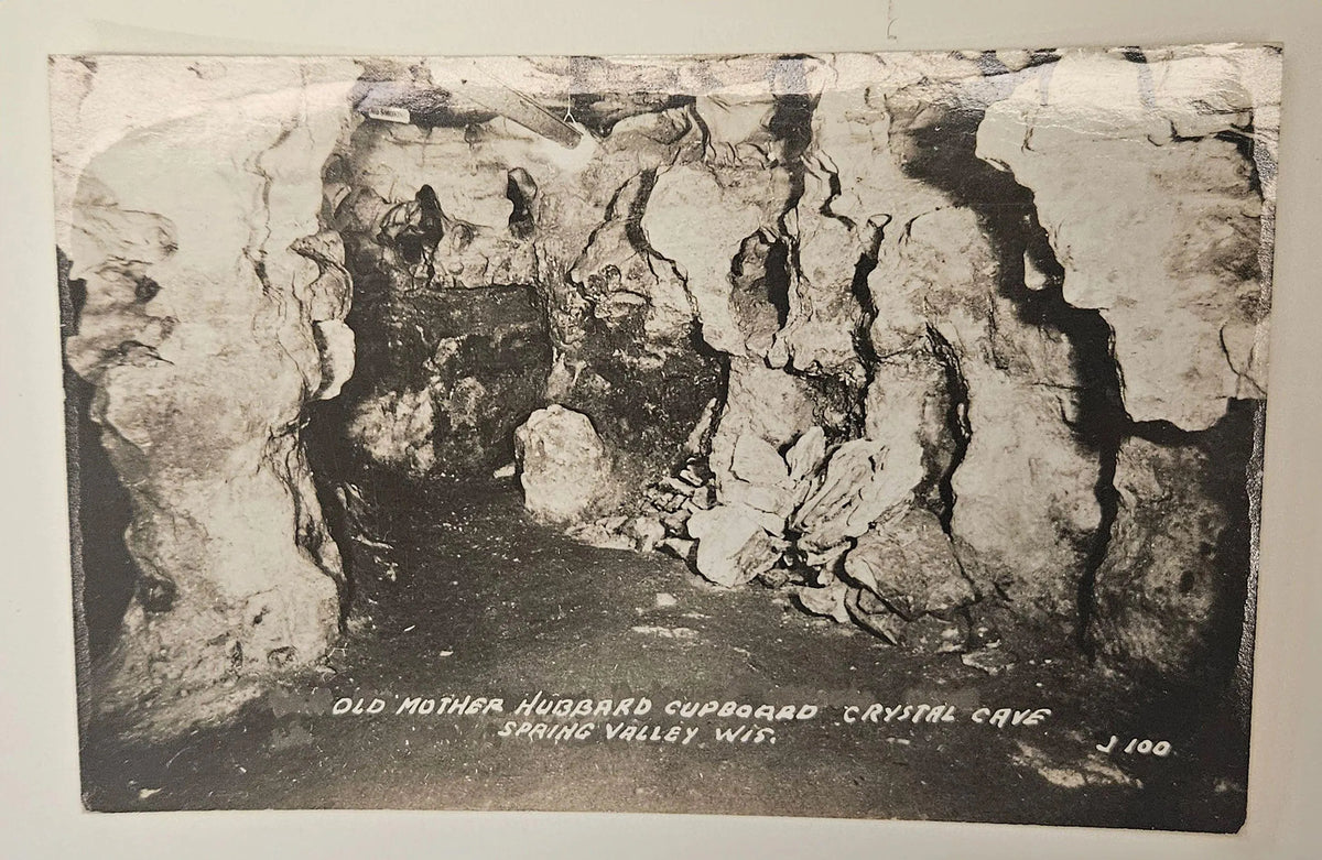 RPPC Crystal Cave Wisconsin Postcard Old Mother Hubbard Cupboard - Vintage Postcard