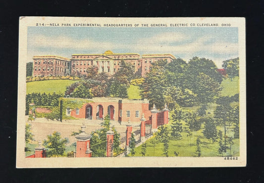 Nela Park Experimental Headquarters of the General Electric Co. Cleveland, Ohio- Vintage Postcard