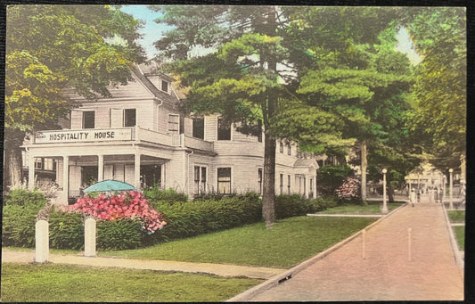 Y.W.C.A Hospitality House and Vincent Ave., Chautauqua, New York, On Lake Chautauqua - Vintage Postc
