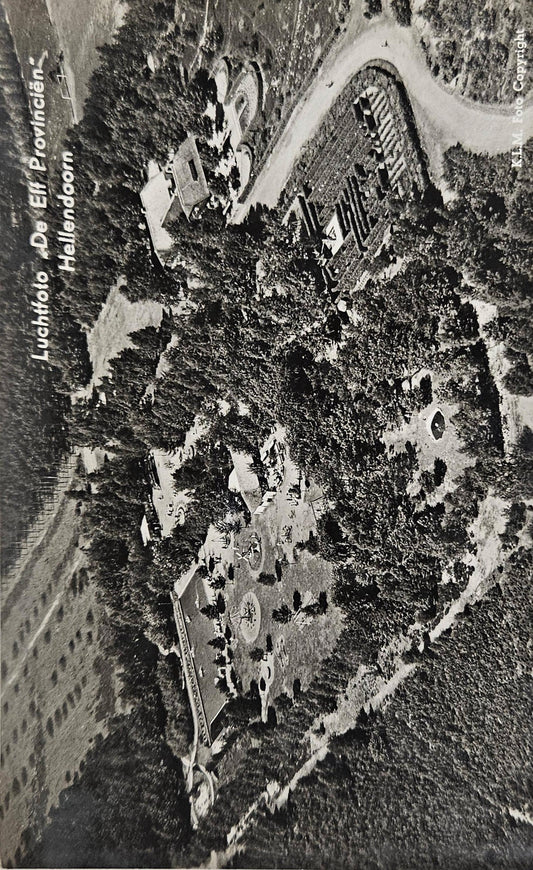 RPPC  Dutch Netherlands Luchtfoto De Elf Provincien Hellendoorn - Vintage International Postcard