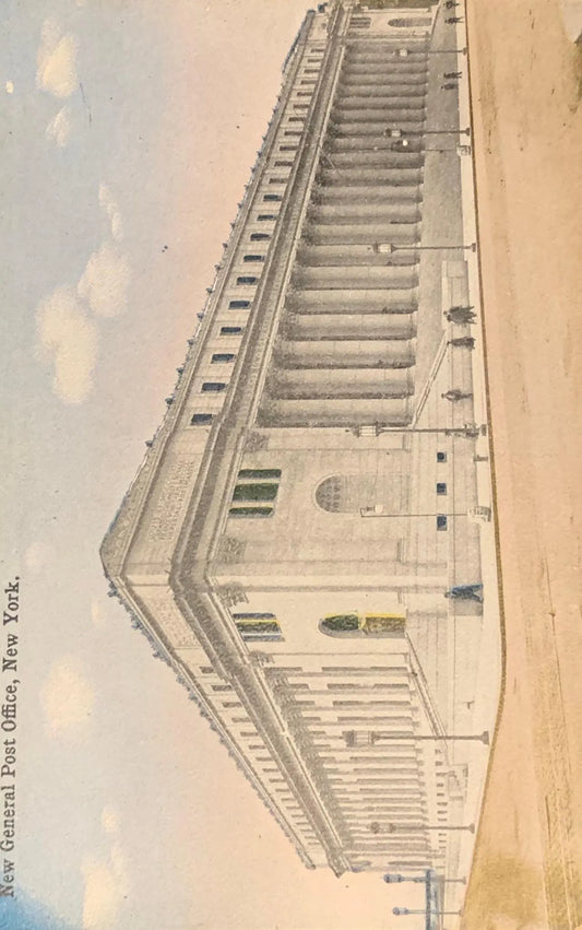 New General Post Office, New York - Vintage Government Building Postcard