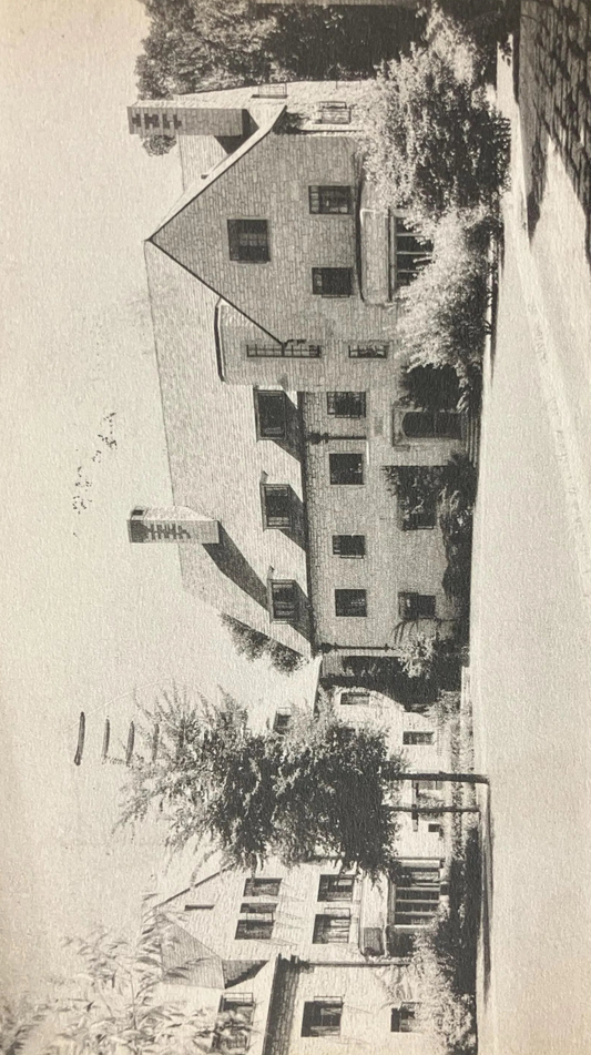 Chi Omega and Alpha Gamma Delta Sorority Houses Western Quadrangle, Northwestern University, Evanston. Illinois -  1930s University Postcard
